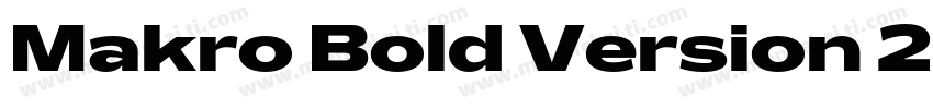 Makro Bold Version 2字体转换